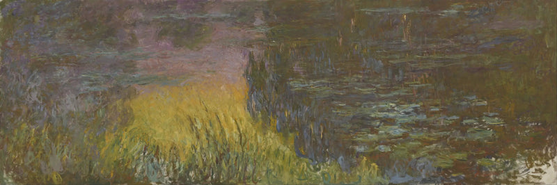 Nilüferler: Gün batımı - Claude Monet