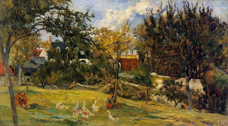 Çayırdaki Kazlar, ya da Normandiya'daki Çiftlik - Paul Gauguin