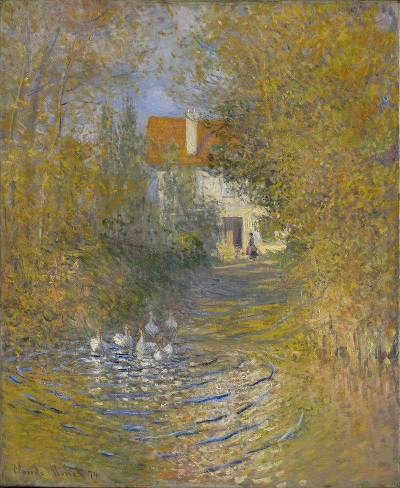 W347 deresindeki kazlar - Claude Monet