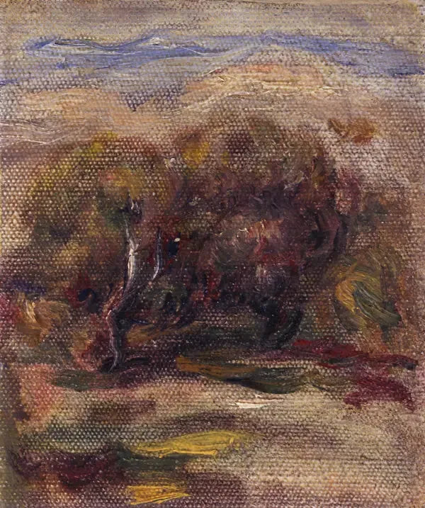 Cagnes-sur-Mer'deki Zeytin Ağaçları - Pierre-Auguste Renoir
