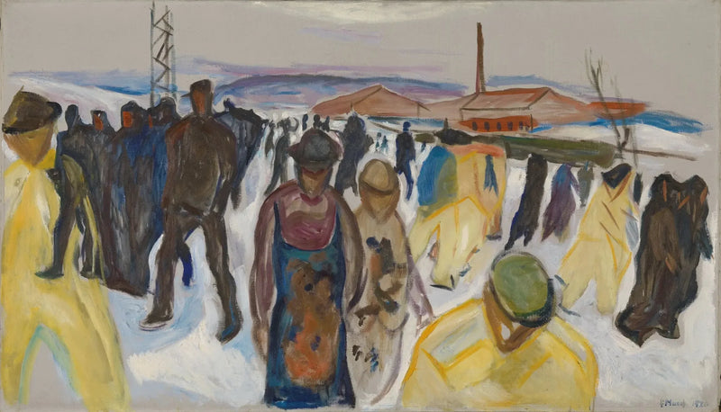 İşçiler Eve Dönüyor - Edvard Munch