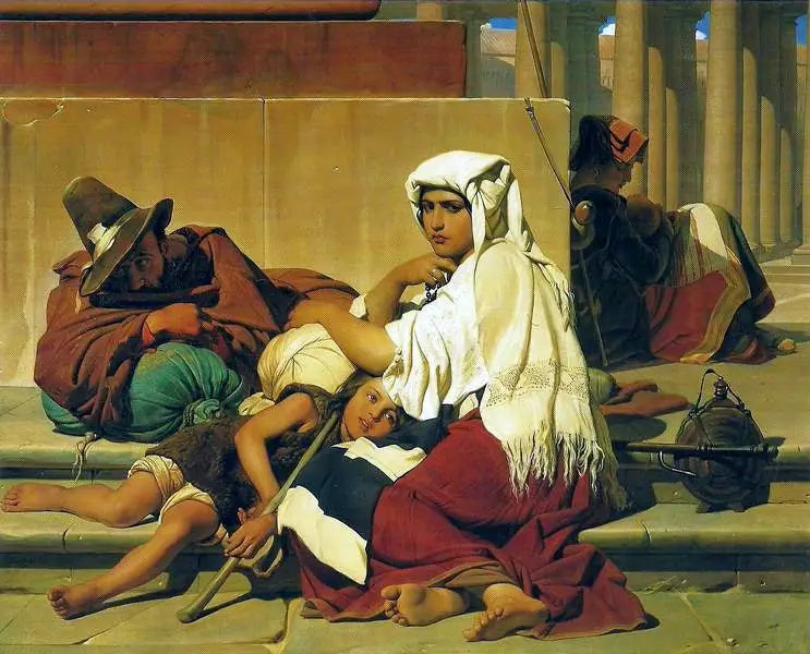 Roma'daki Hacılar - Paul Delaroche