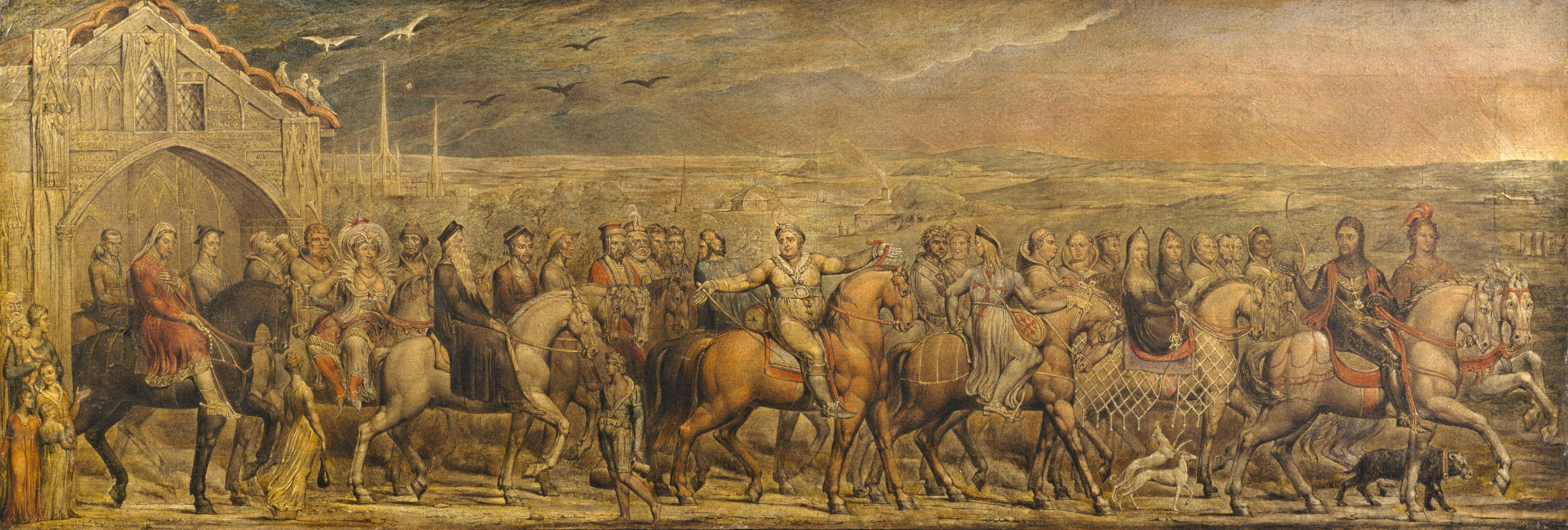 Les pèlerins de Canterbury - William Blake - Alpha Reproduction