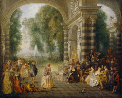 Les Plaisirs du bal - Antoine Watteau - Alpha Reproduction