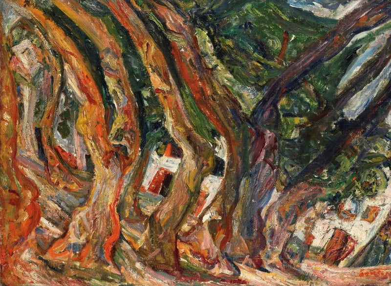Çeret'teki Çınar Ağaçları - Chaim Soutine