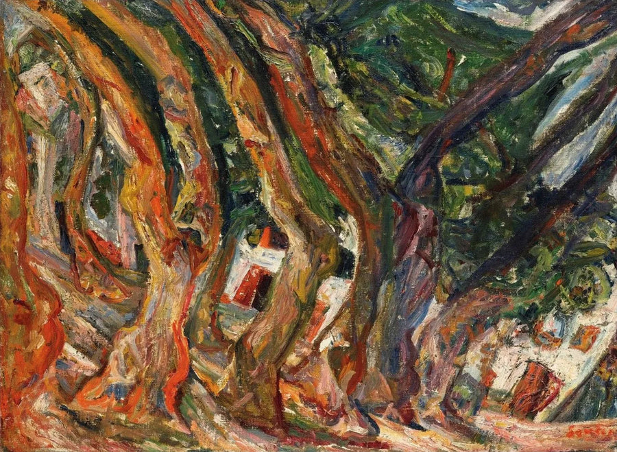 Çeret'teki Çınar Ağaçları - Chaim Soutine