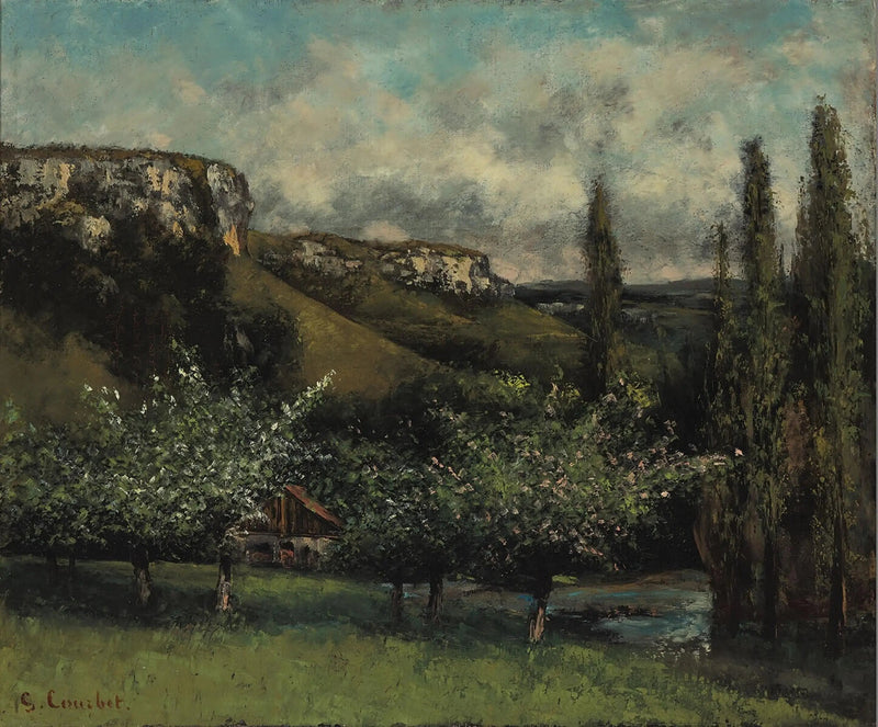 Ornans'taki Père Courbet'in Elma Ağaçları - Gustave Courbet
