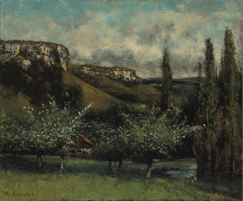 Ornans'taki Père Courbet'in Elma Ağaçları - Gustave Courbet