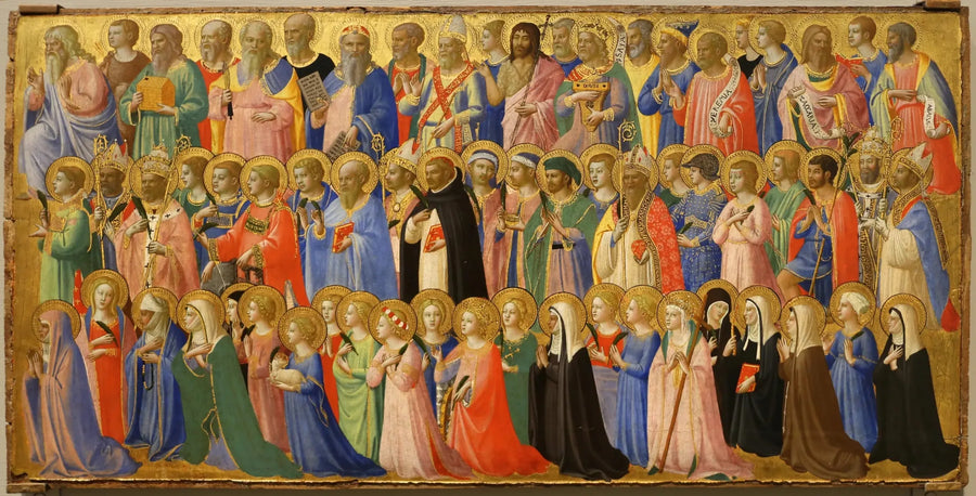 İsa Mesih'in öncüleri azizler ve şehitlerle - Fra Angelico