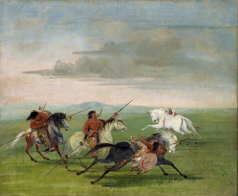 Comanche'lerin Atlı Başarıları - George Catlin
