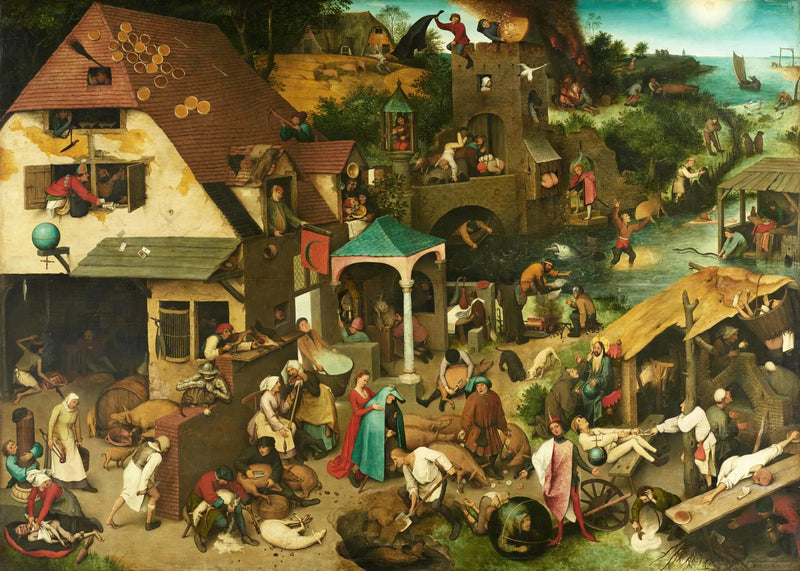 Flamand Atasözleri - Pieter Brueghel the Elder