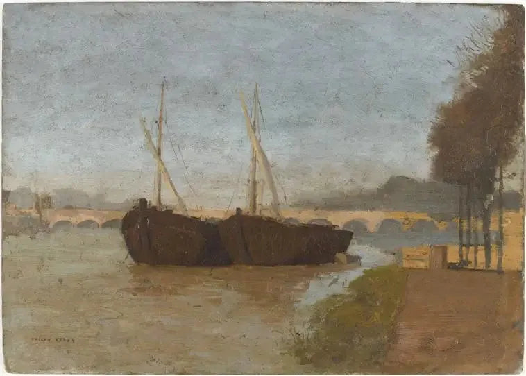 Bordeaux'daki Rıhtımlar - Odilon Redon
