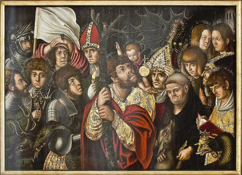 İhtiyaç içindeki on dört yardımsever - Lucas Cranach the Elder