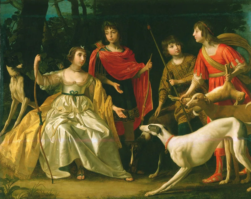 Bohemya kralı ve kraliçesinin dört büyük çocuğu - Gerrit van Honthorst