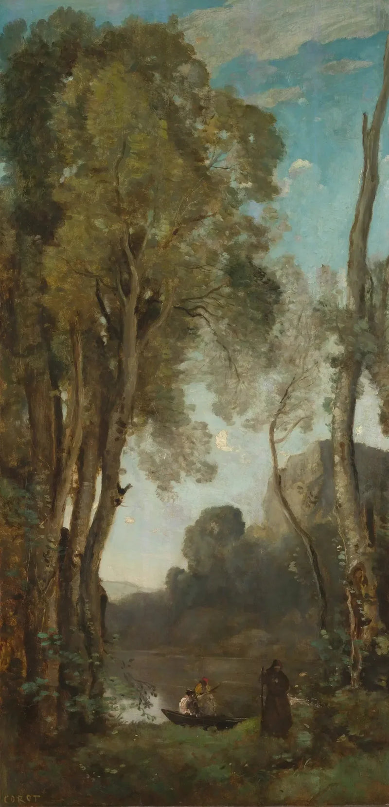 Günün dört zamanı: akşam - Jean-Baptiste Camille Corot