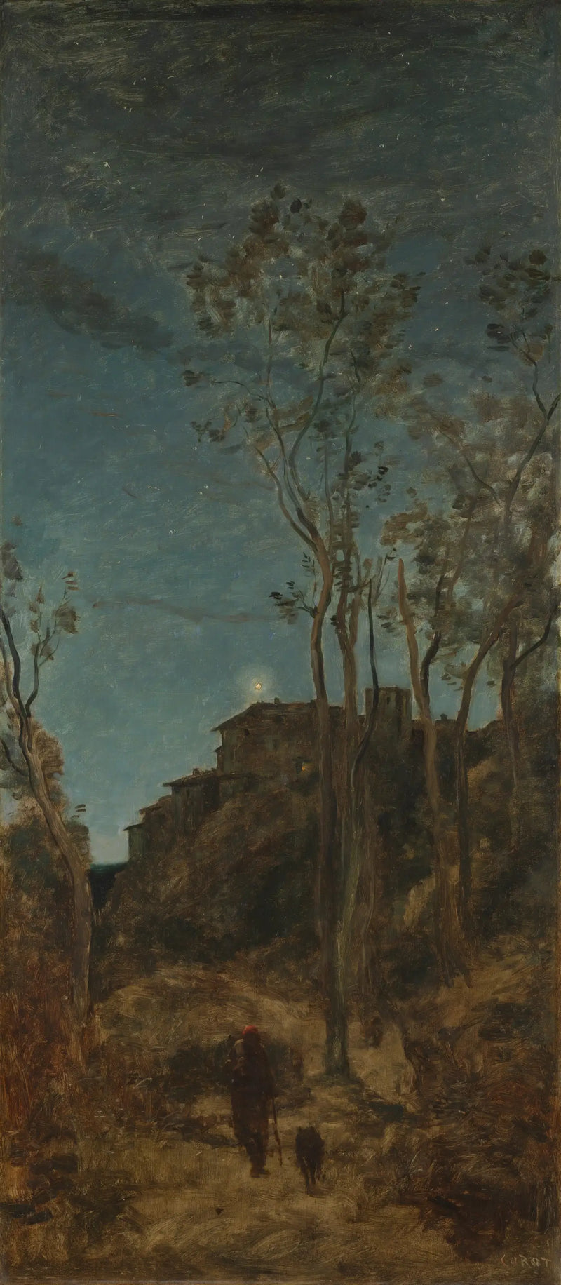 Günün dört anı: gece - Jean-Baptiste Camille Corot