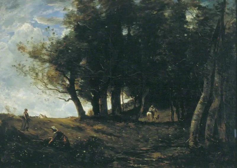 Odun Toplayıcılar - Jean-Baptiste Camille Corot