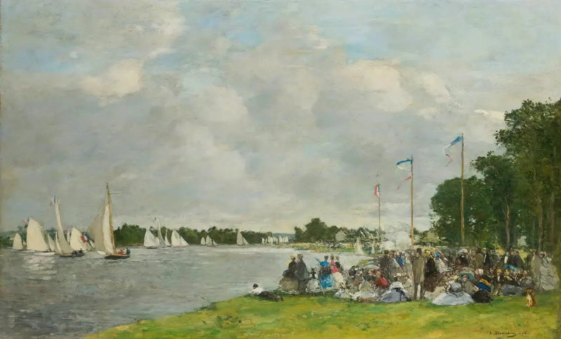 Argenteuil Yelken Yarışları - Eugène Boudin