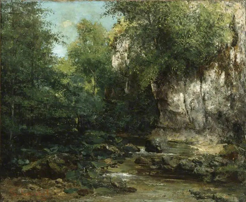 Bir Dere Kenarı - Gustave Courbet