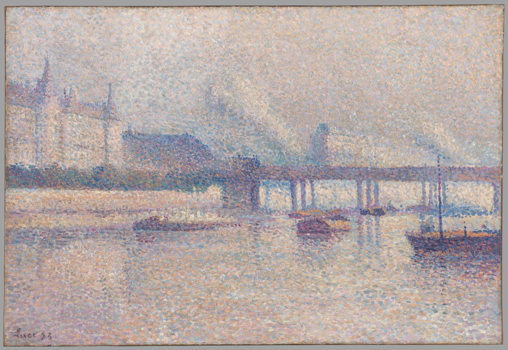Les rives de la Seine à Paris - Maximilien Luce