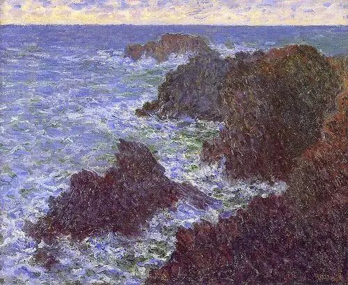 Belle-Île Kayalıkları, Vahşi Kıyı - Claude Monet