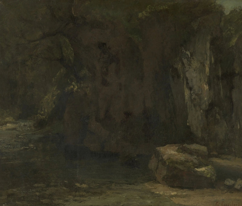 Loue Kayalıkları - Gustave Courbet