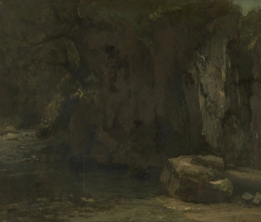 Loue Kayalıkları - Gustave Courbet