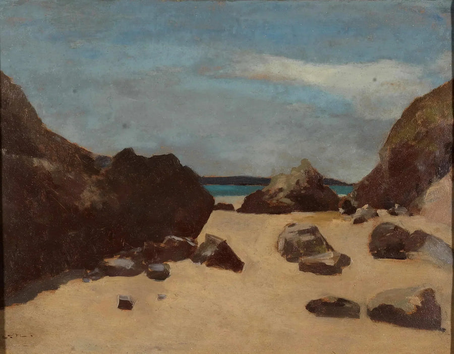 Kayalıklar (Bretanya'daki Kayalıklar) - Odilon Redon