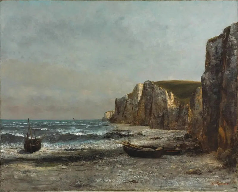 Étretat Kayalıkları - Gustave Courbet