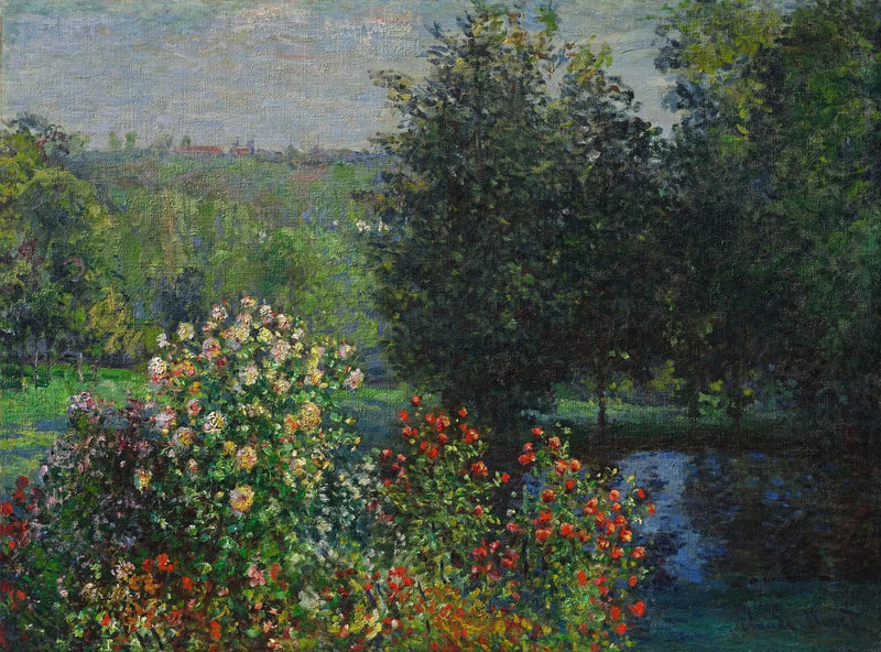 Montgeron Bahçesindeki Gül Çalıları - Claude Monet