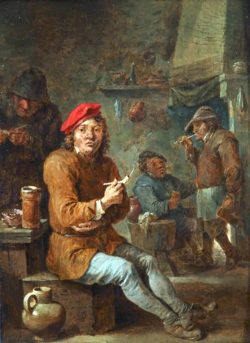 Rustresler Sigara İçiyor - David Teniers Genç