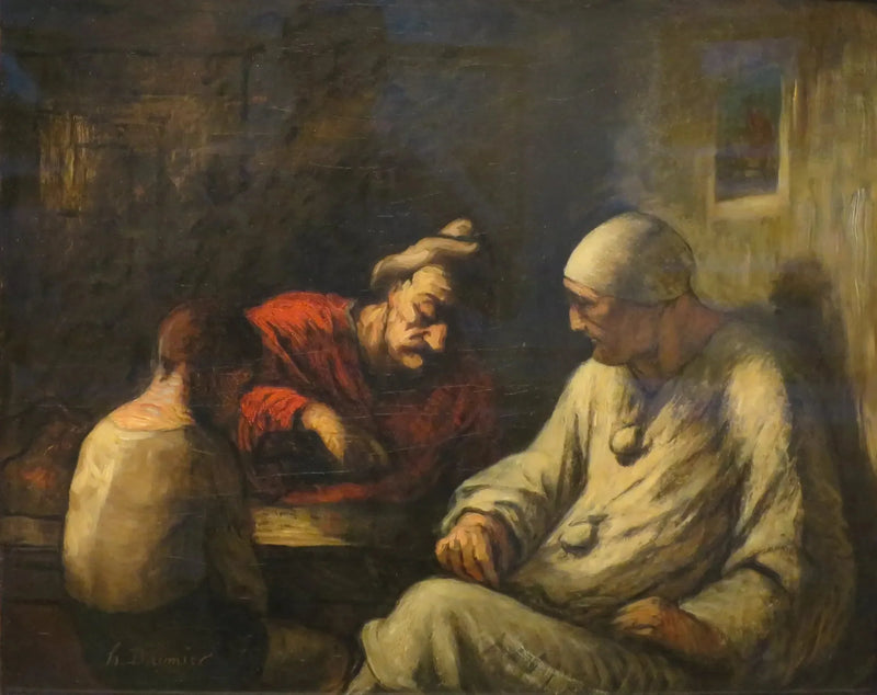 Dinlenen sirk sanatçıları - Honoré Daumier