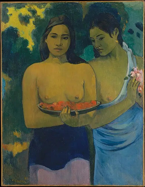 Kırmızı Çiçekli Göğüsler - Paul Gauguin