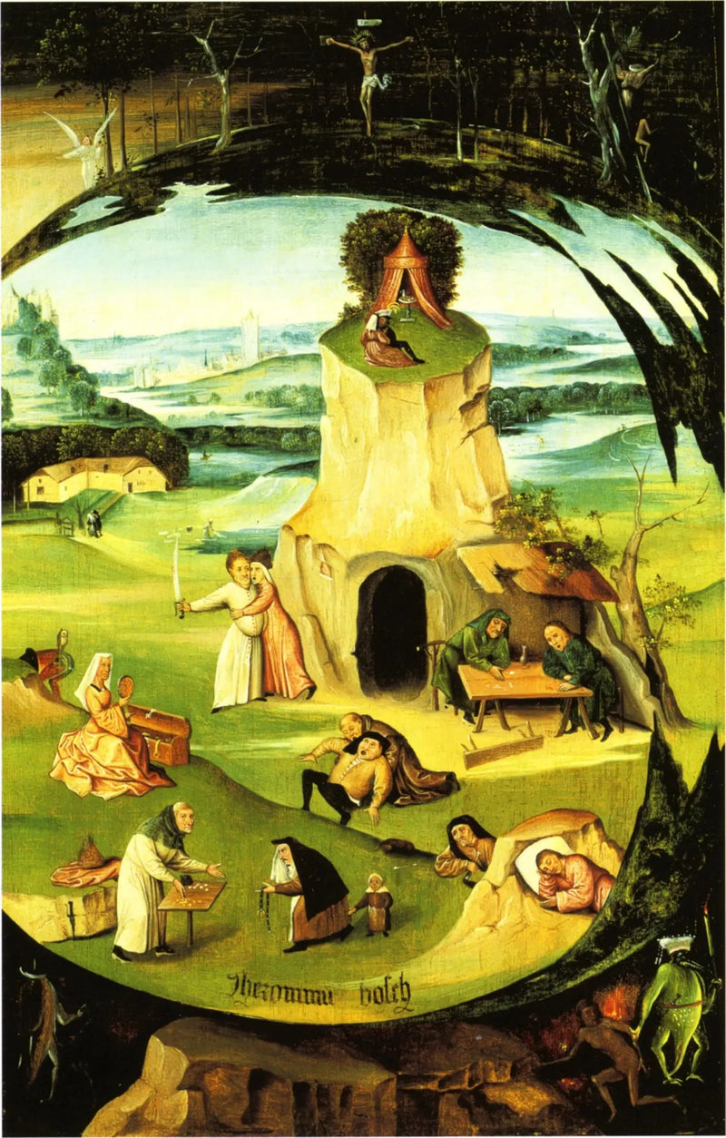 Dünyanın kabuğunda yedi ölümcül günah - Hieronymus Bosch