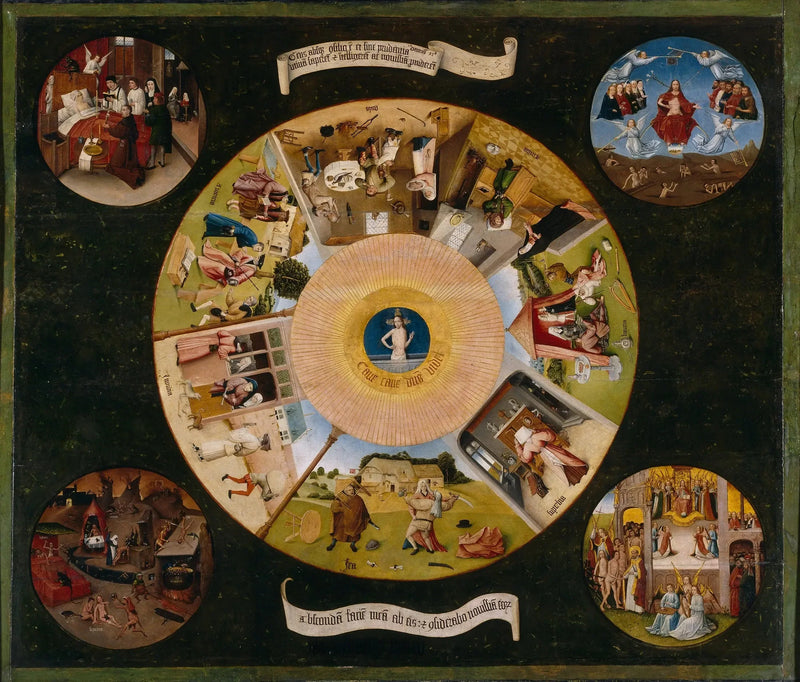 Yedi Ölümcül Günah ve İnsanlığın Dört Son Aşaması - Hieronymus Bosch