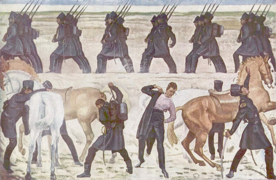 Askerler hazırlanıyor - Ferdinand Hodler