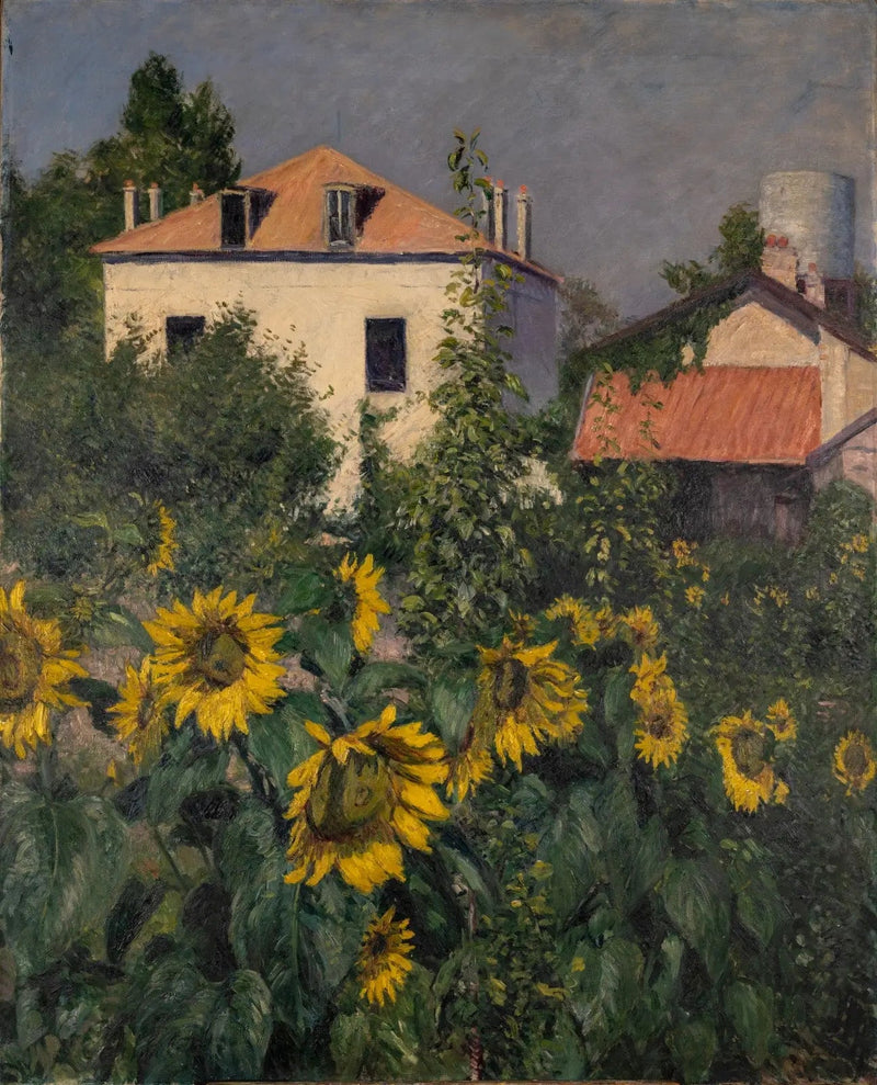 Les Soleils, Petit Gennevilliers Bahçesi - Gustave Caillebotte
