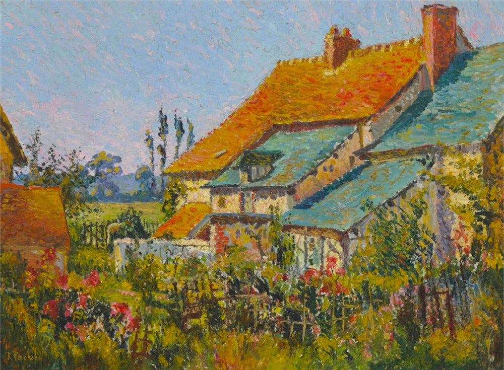 Les toits rouges - Robert Antoine Pinchon - Alpha Reproduction