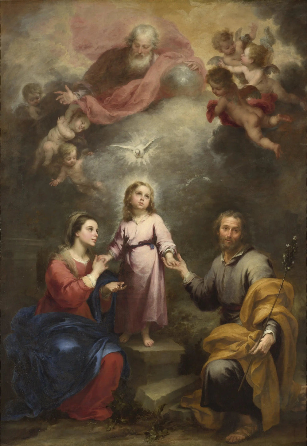 Les Trinités Célestes et Terrestres - Bartolomé Esteban Murillo image 1 copie de tableau peinte à la main