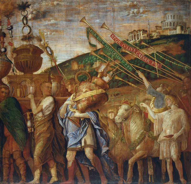 Sezar'ın Zaferleri: 4. Vazo Taşıyıcılar - Andrea Mantegna