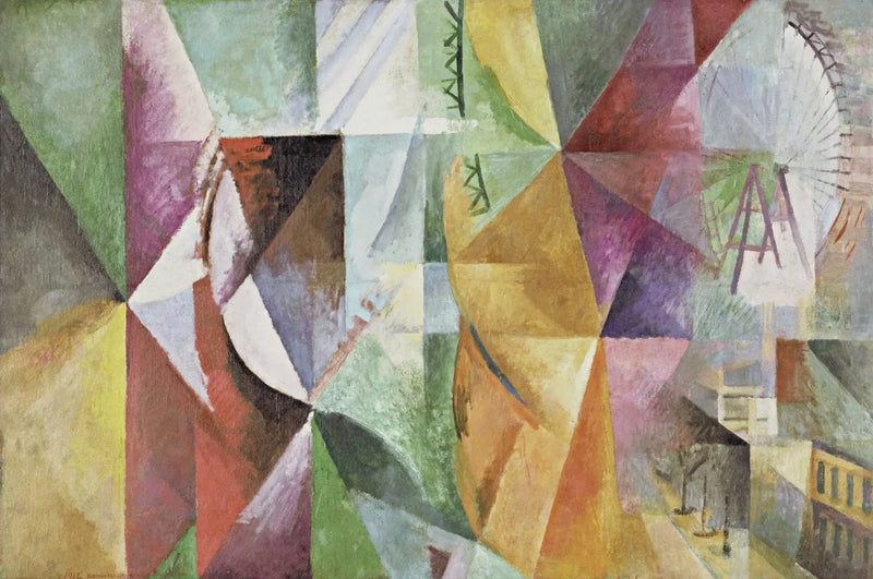 Üç Pencere, kule ve Tekerlek - Robert Delaunay