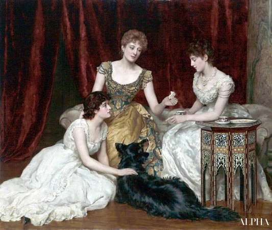 Les trois filles de William Reed - John Collier Reproductions de tableaux à la peinture à l’huile