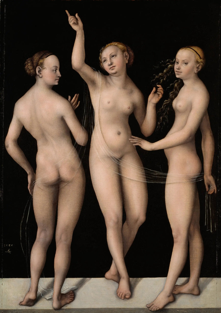 Üç Güzeller - Lucas Cranach the Elder
