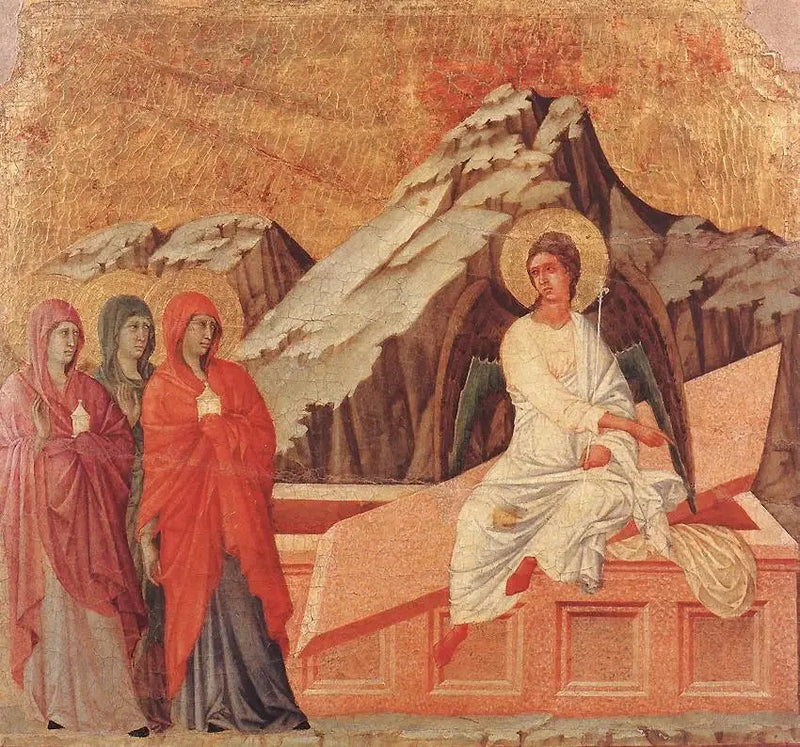 Üç Meryem Mezarında - Duccio di Buoninsegna