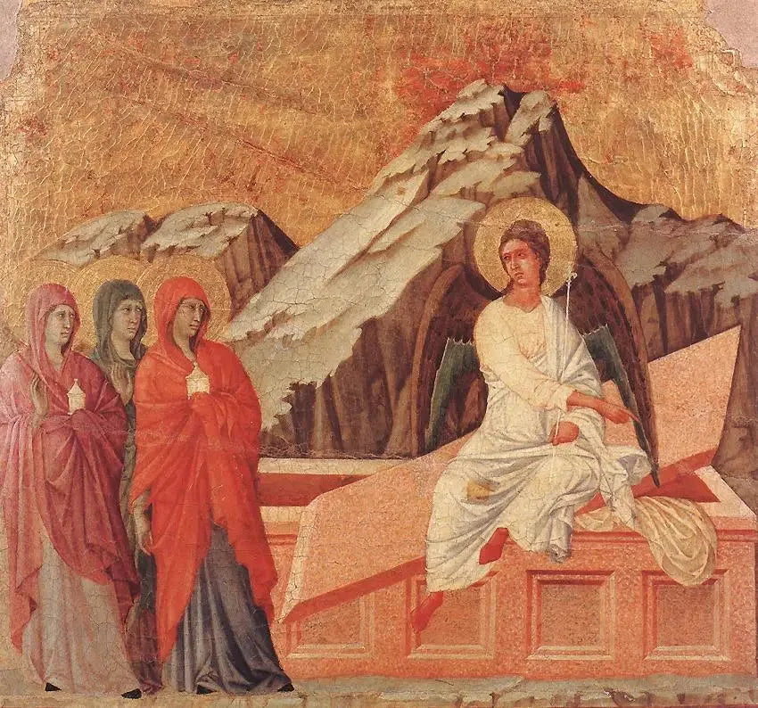 Üç Meryem Mezarında - Duccio di Buoninsegna
