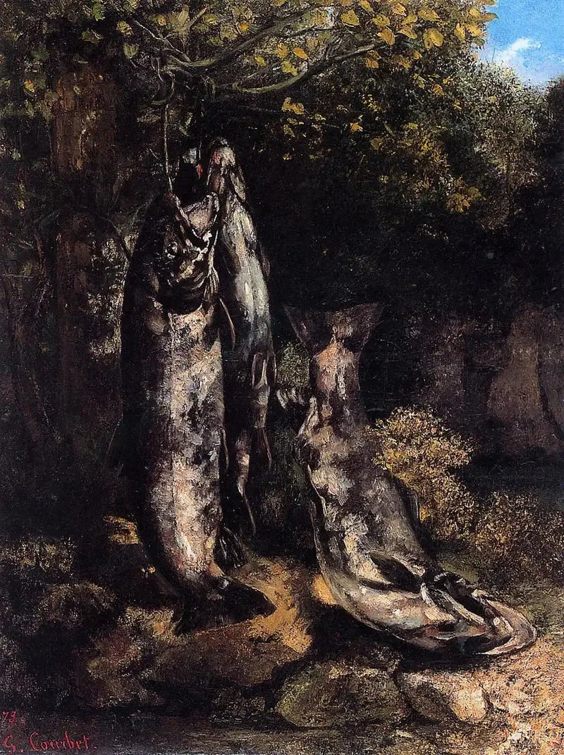 Loue'un Üç Alabalığı - Gustave Courbet