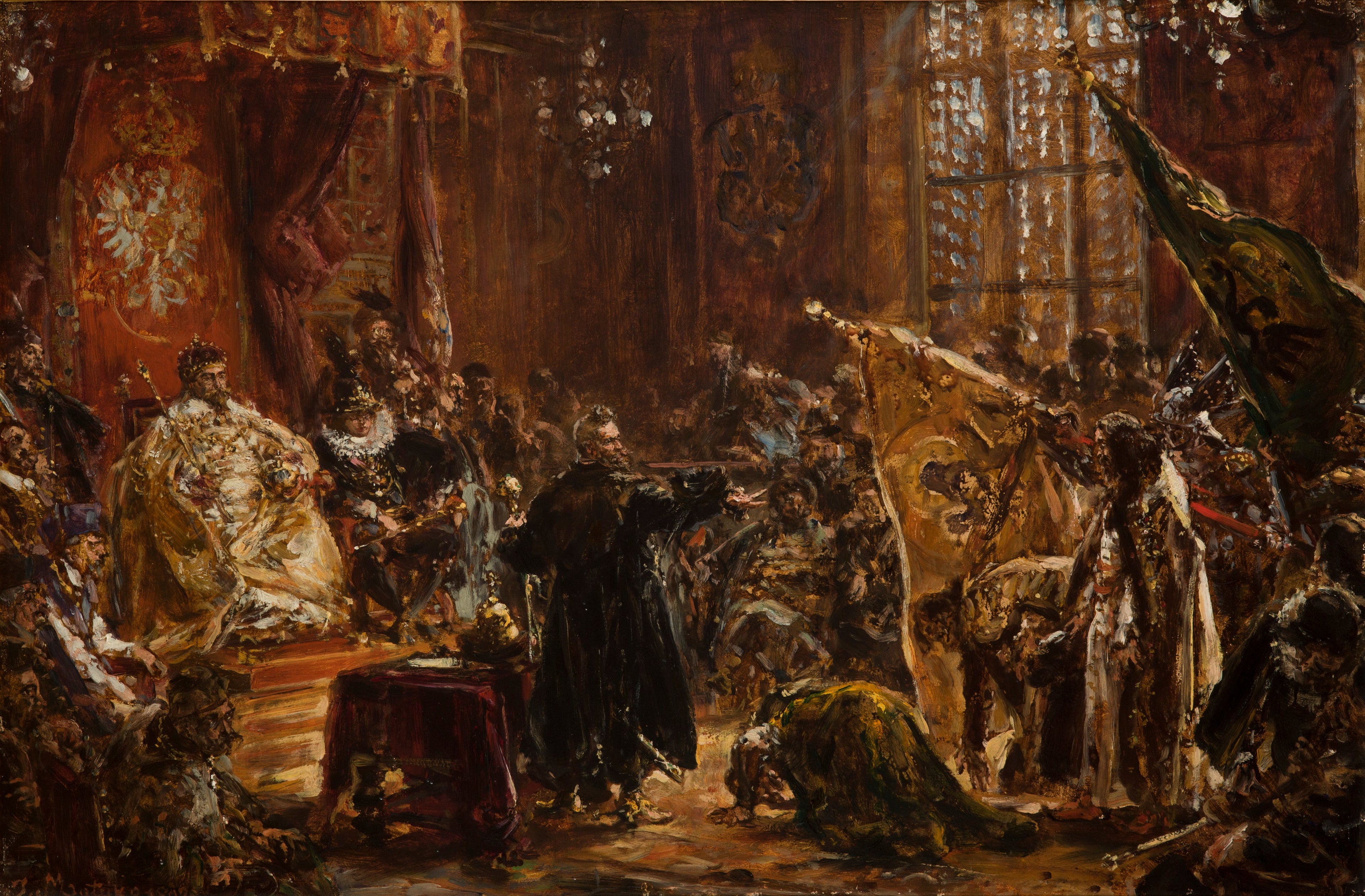 Les tsars Chouïski amenés par Żółkiewski au Sejm de Varsovie devant Zygmunt III - Jan Matejko