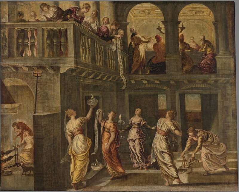 Bilge Meryemler ve Çılgın Meryemler - Jacopo Tintoretto