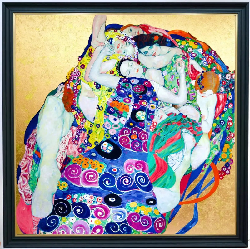 Les Vierges – Gustav Klimt'in Master Apollon tarafından Yeniden Hayal Edilmiş Bir Eseri | 200x200 cm