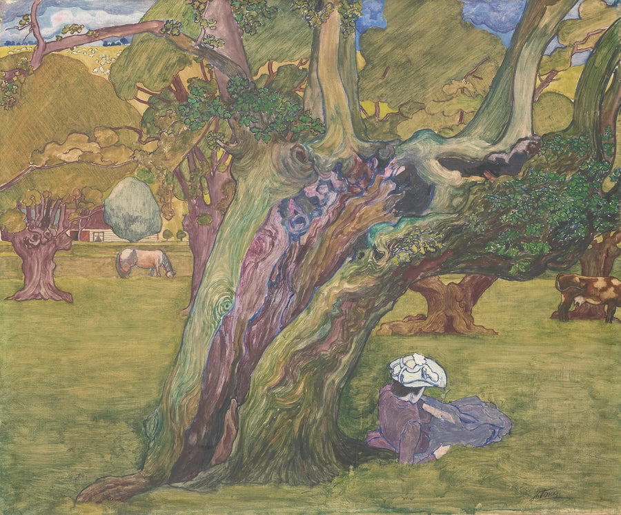 Surrey'nin eski meşeleri - Jan Toorop